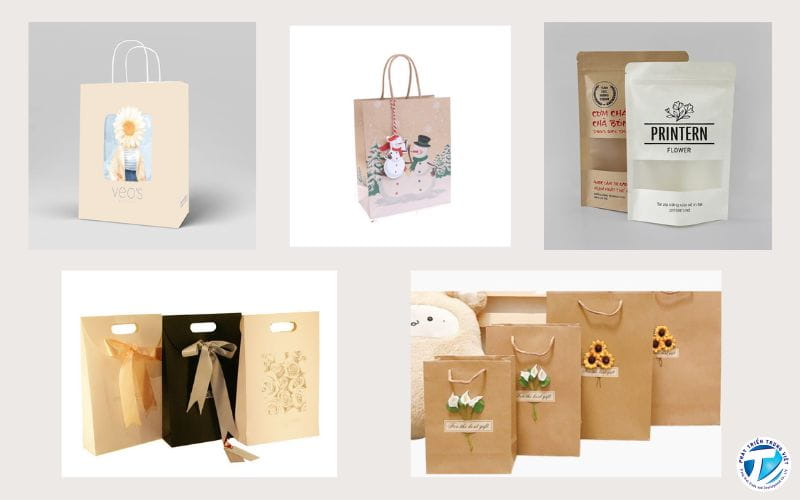 Mẫu túi giấy kraft đẹp độc đáo 
